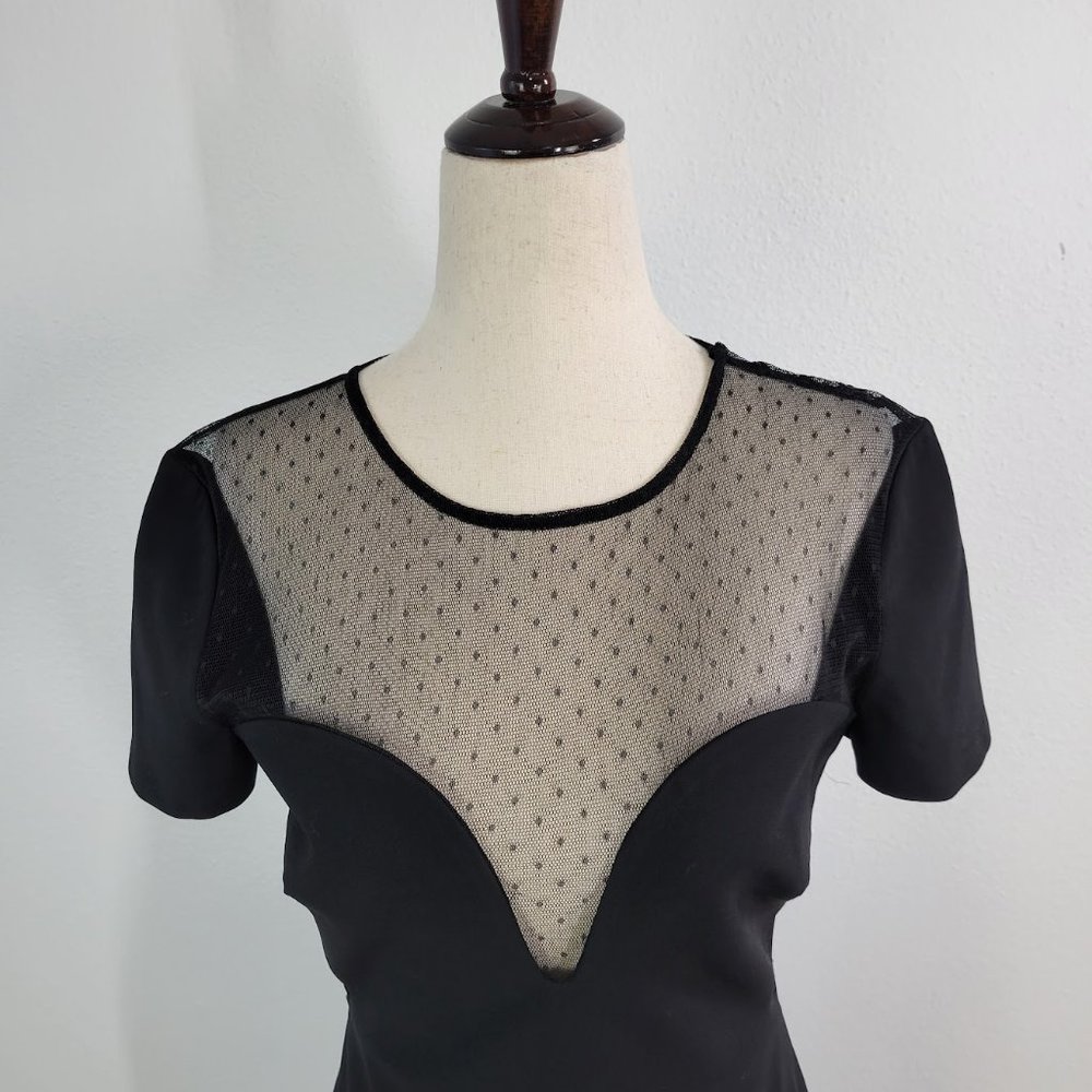 NWT- JILL by JILL Stuart Dotted Mesh Gown maxi dress Sz 4 - Picture 2 of 11
